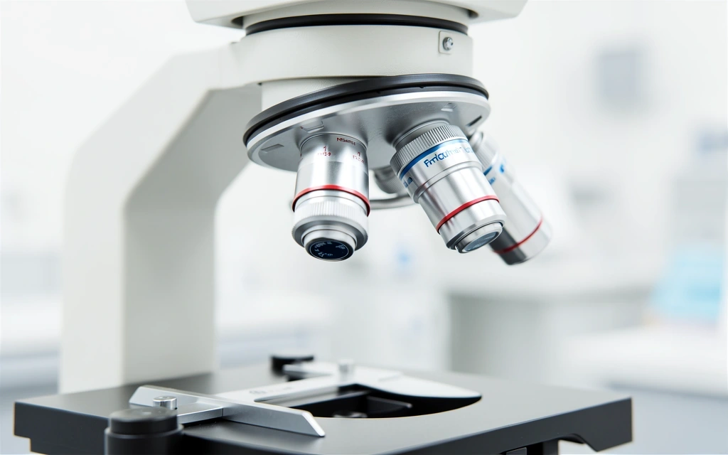 Mikroskop Objektiv im Labor